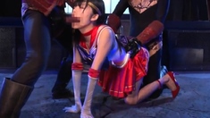 Flexible Asian fucked in hardcore threesome