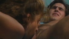 Vintage video of Lacy Rose enjoying TT Boy's bif dick by the pool