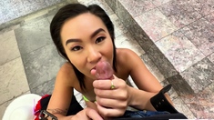 Korean stepsister cant get enough cock
