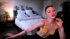 Amateur Blonde Teen Plays Solo with Toy Webcam Porn