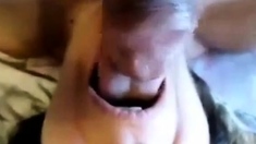 Cumming In Mouth Of My Horny Mature Slut. Amateur