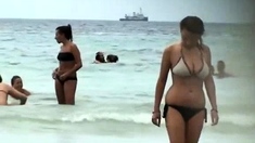Beach voyeur captures public sex